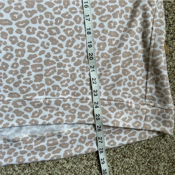 NWT Rae Dunn Animal Print Cream White Crew Neck Sweatshirt Football Mom 1X - Picture 7 of 7